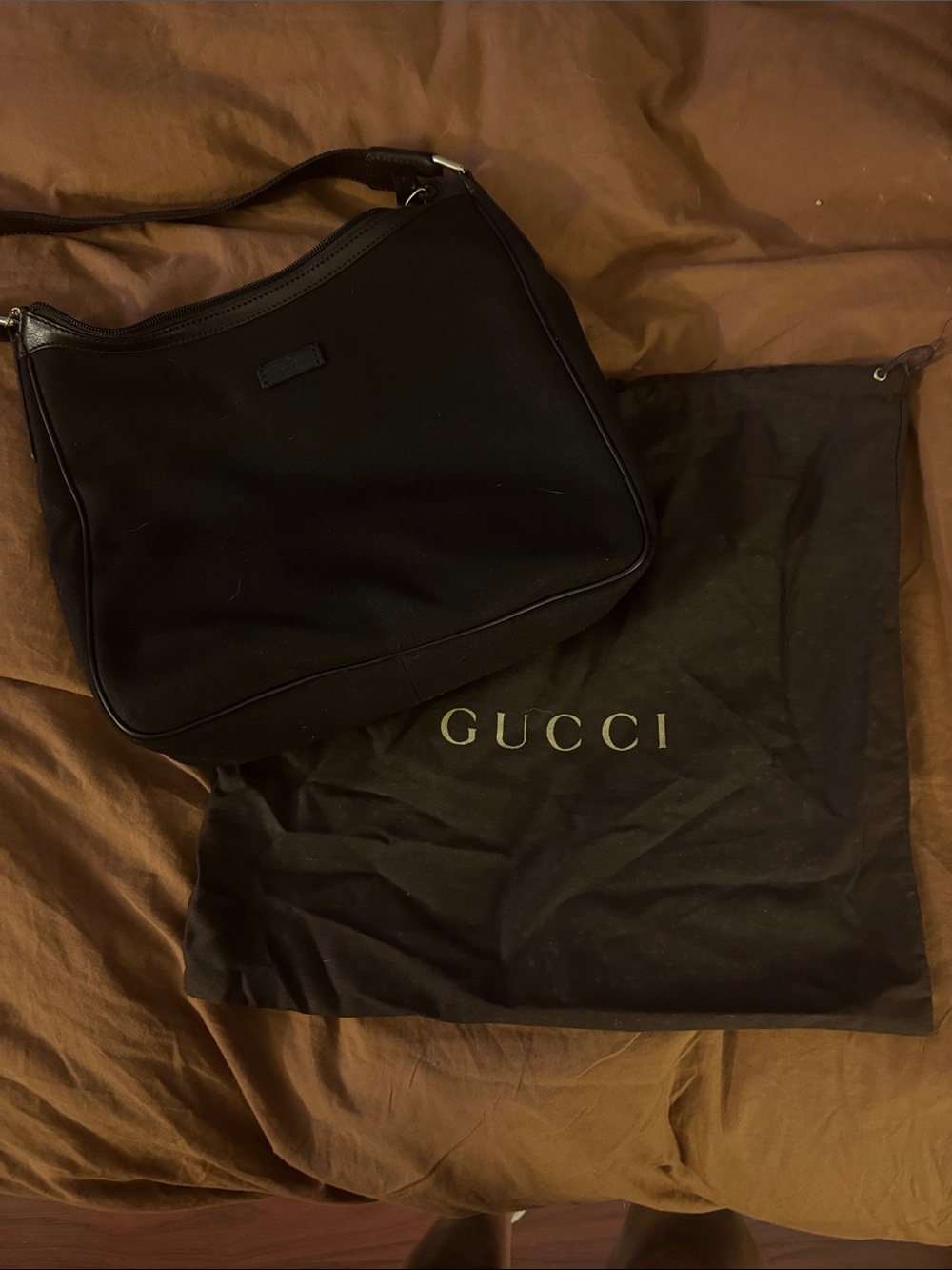 Gucci Dark Brown Canvas Bag